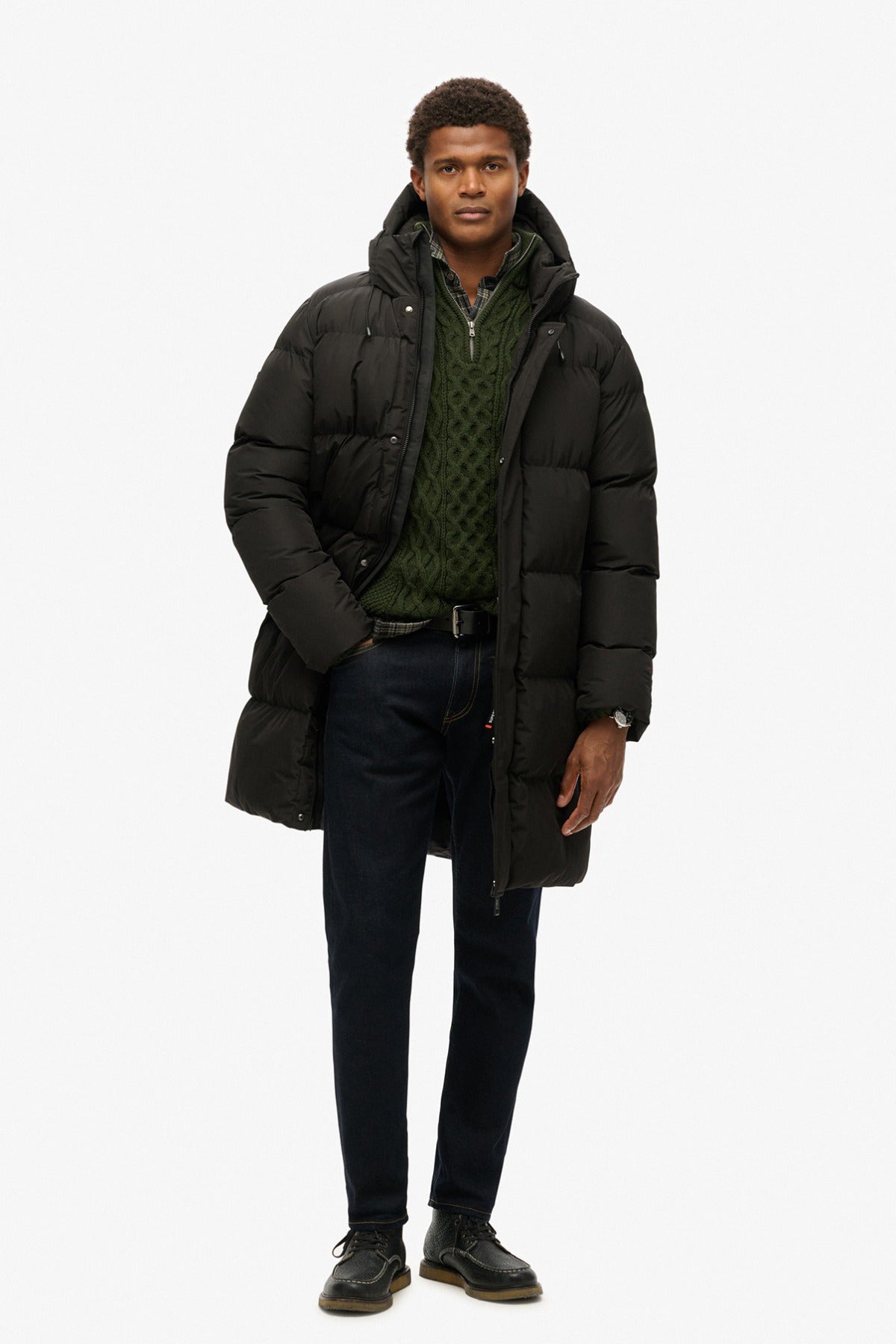 SUPERDRY HOODED SPORTS PUFFER MID JKT