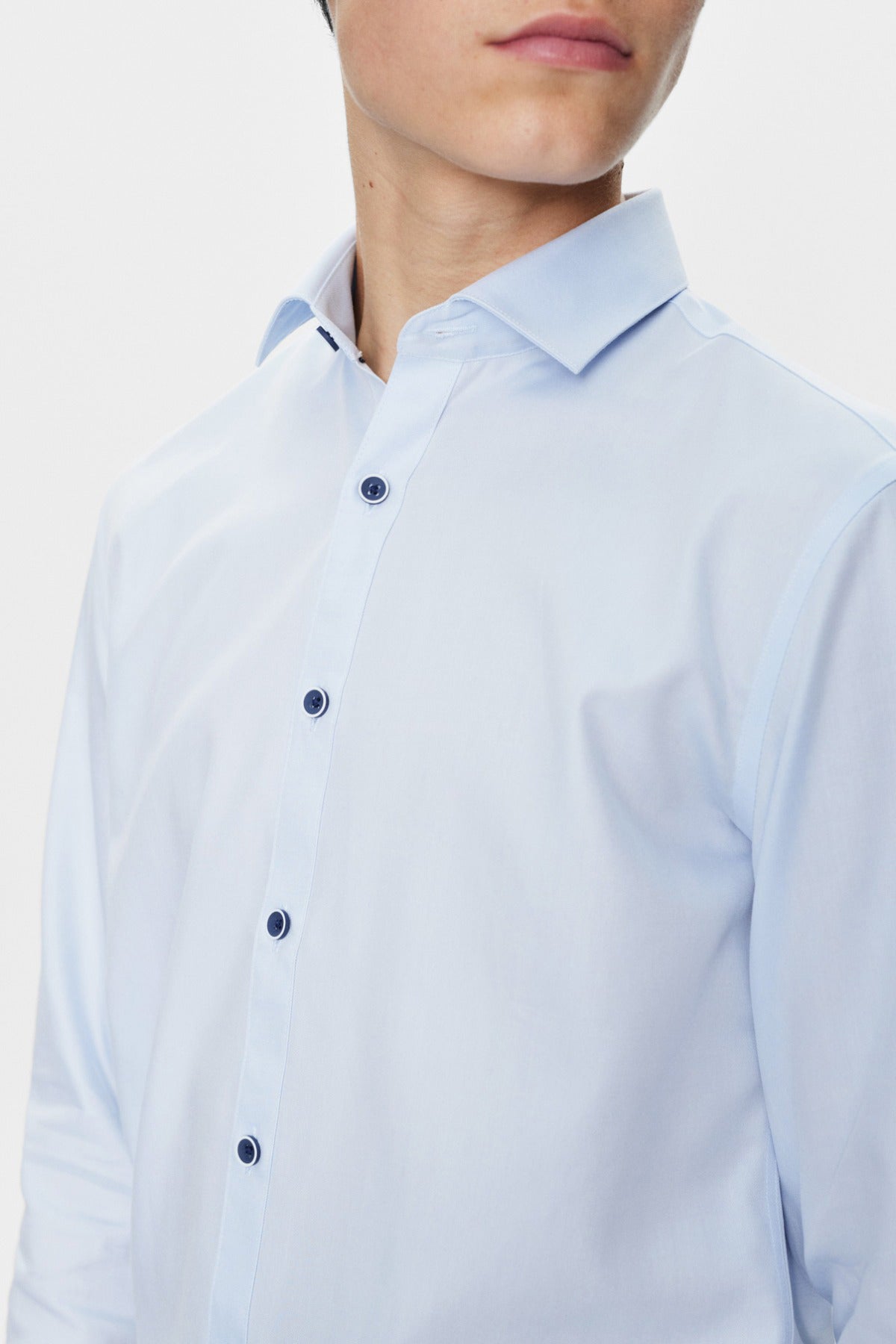 NIFTY BOY Skjorte kontrastknap BERTIL 3209