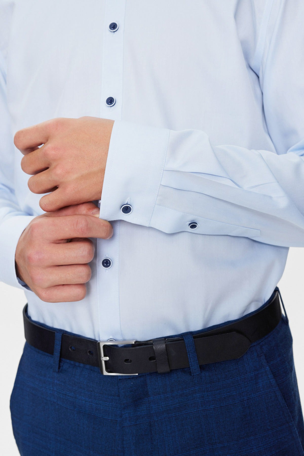 NIFTY BOY Skjorte kontrastknap BERTIL 3209