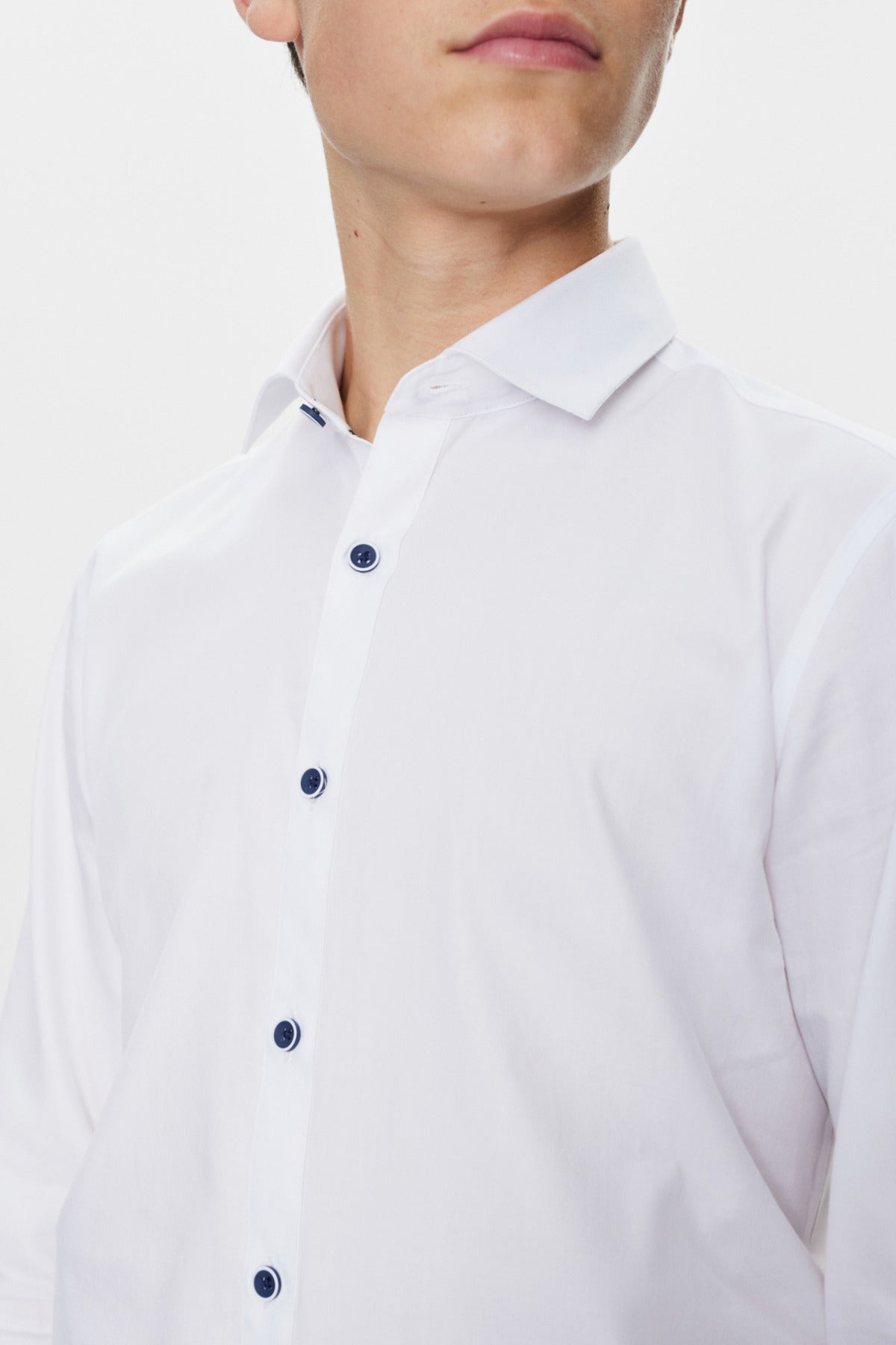 NIFTY BOY Skjorte kontrastknap BERTIL 3209