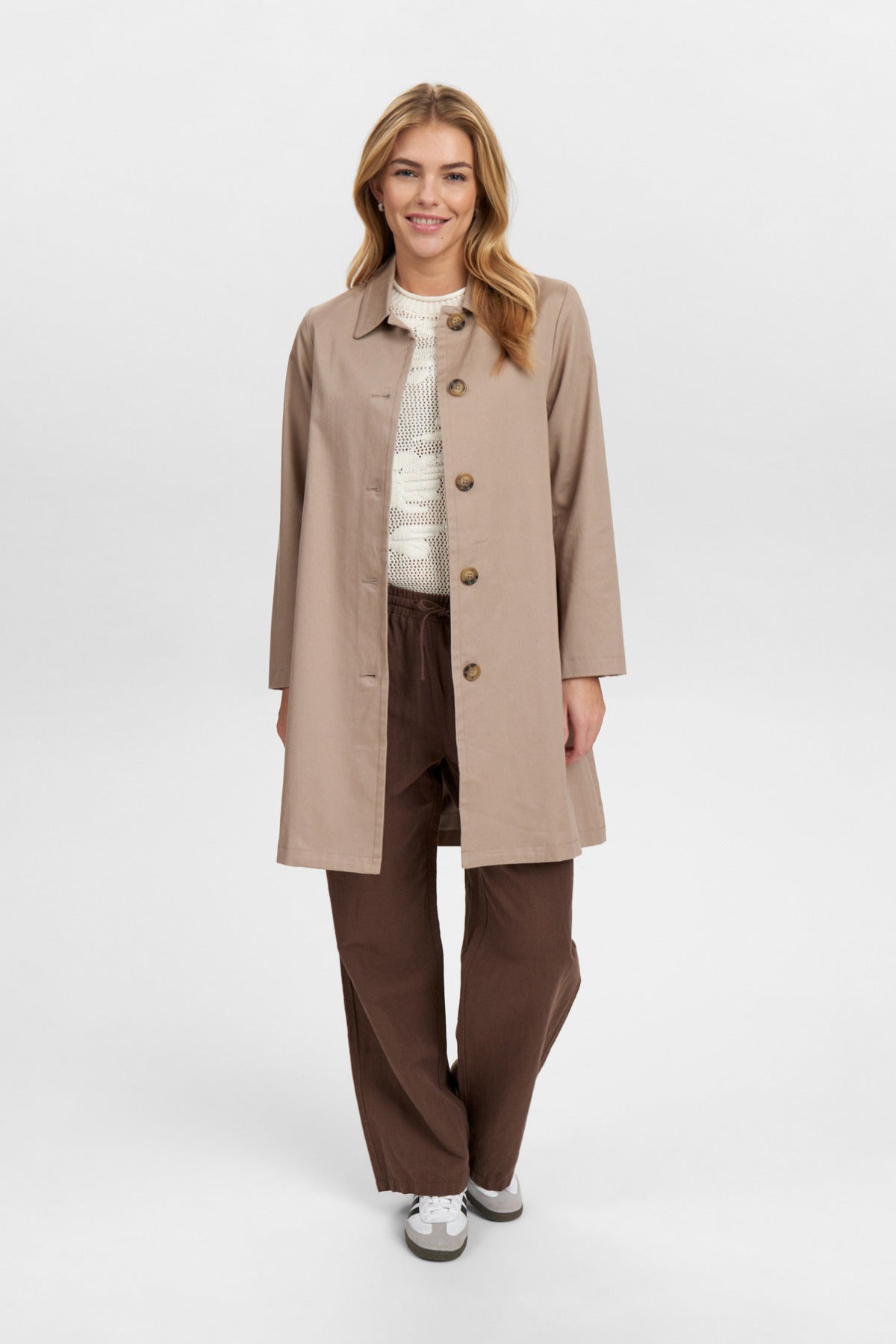 Elena - Trenchcoat med lommer