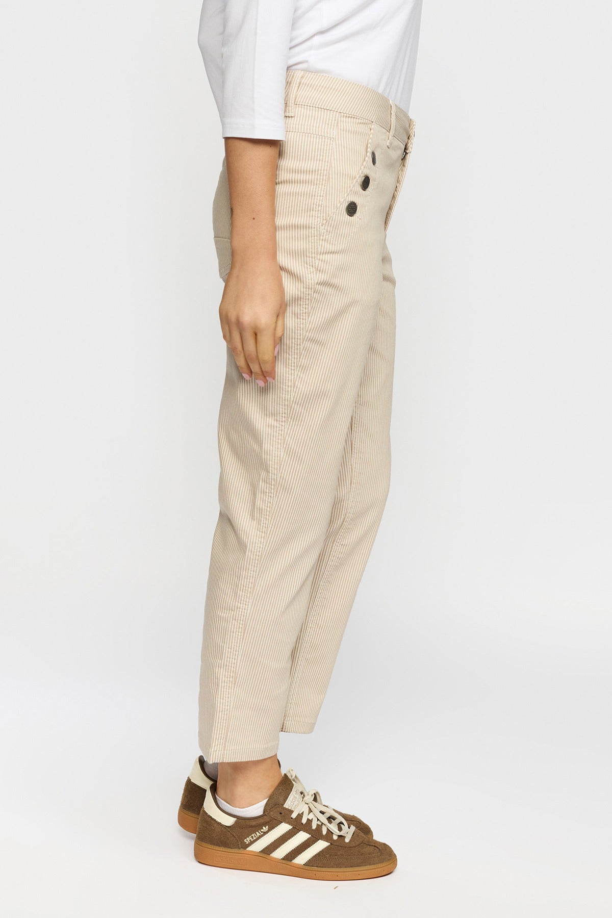 BAY - Strækbare bukser med smalle striber