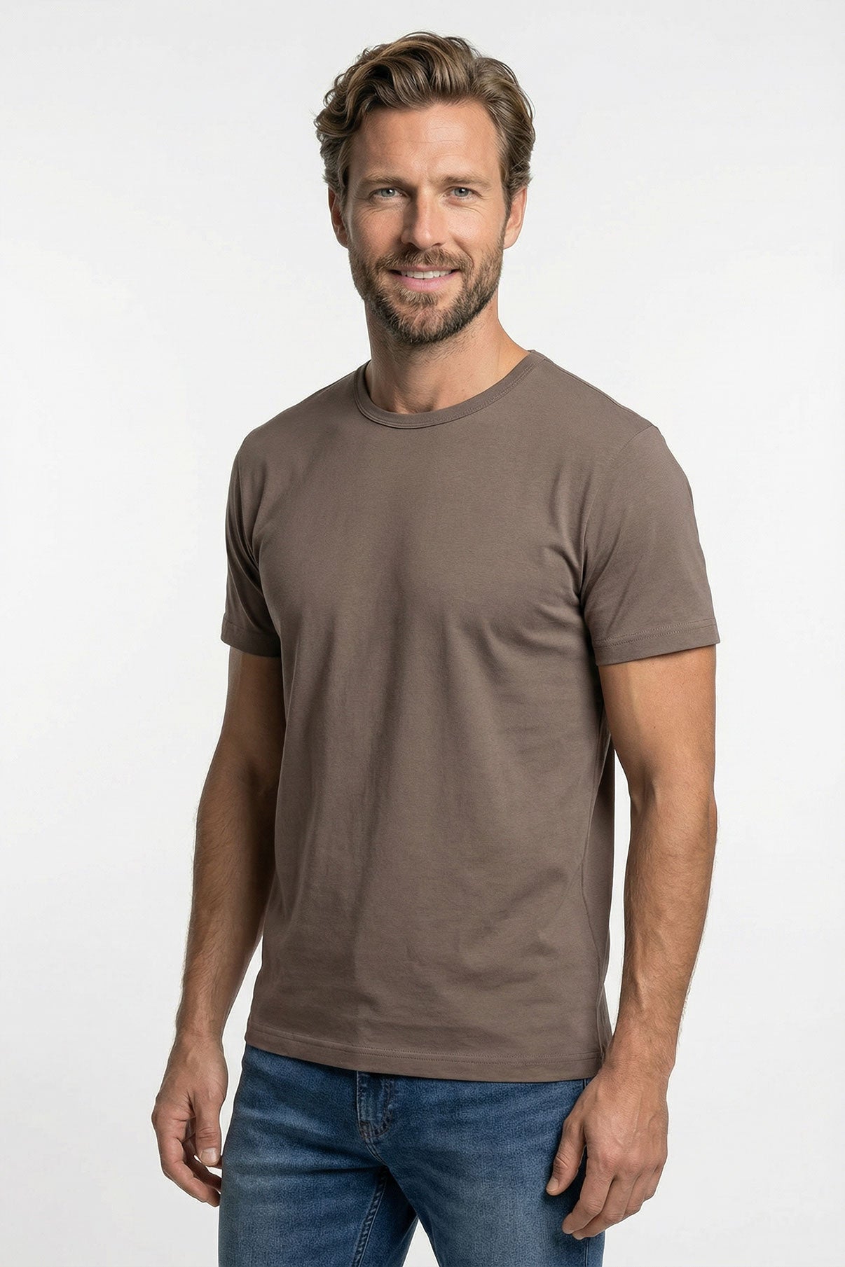 Sam - Basic T-shirt i tætvævet kvalitet