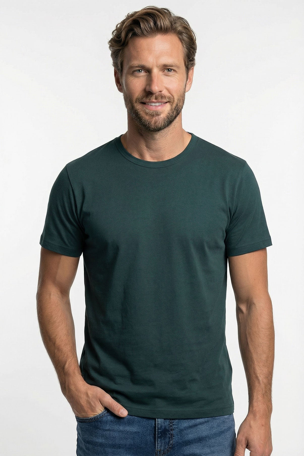 Sam - Basic T-shirt i tætvævet kvalitet