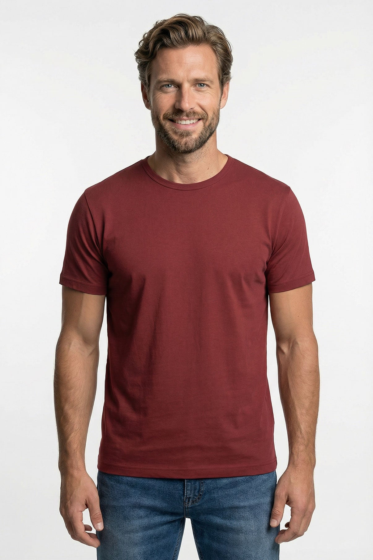 Sam - Basic T-shirt i tætvævet kvalitet