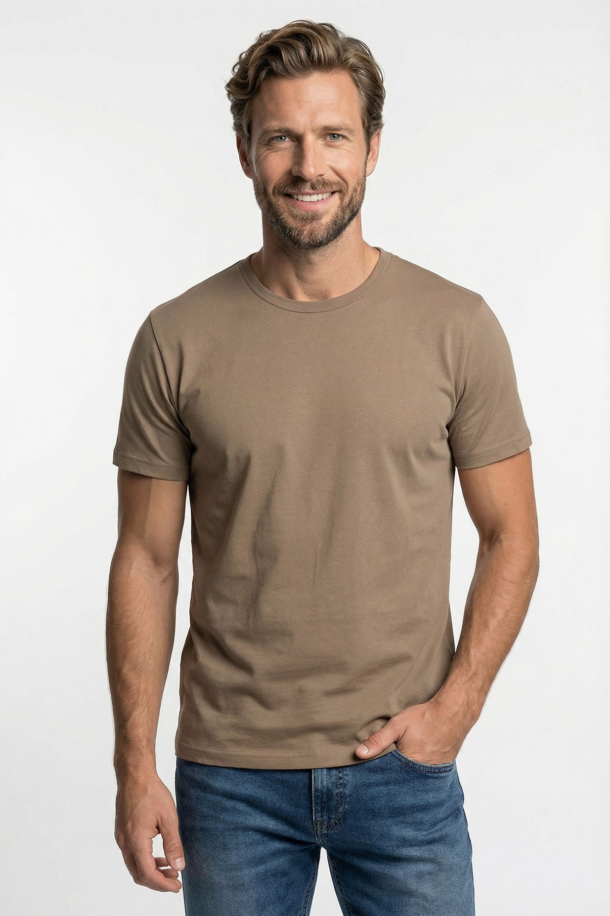 Sam - Basic T-shirt i tætvævet kvalitet