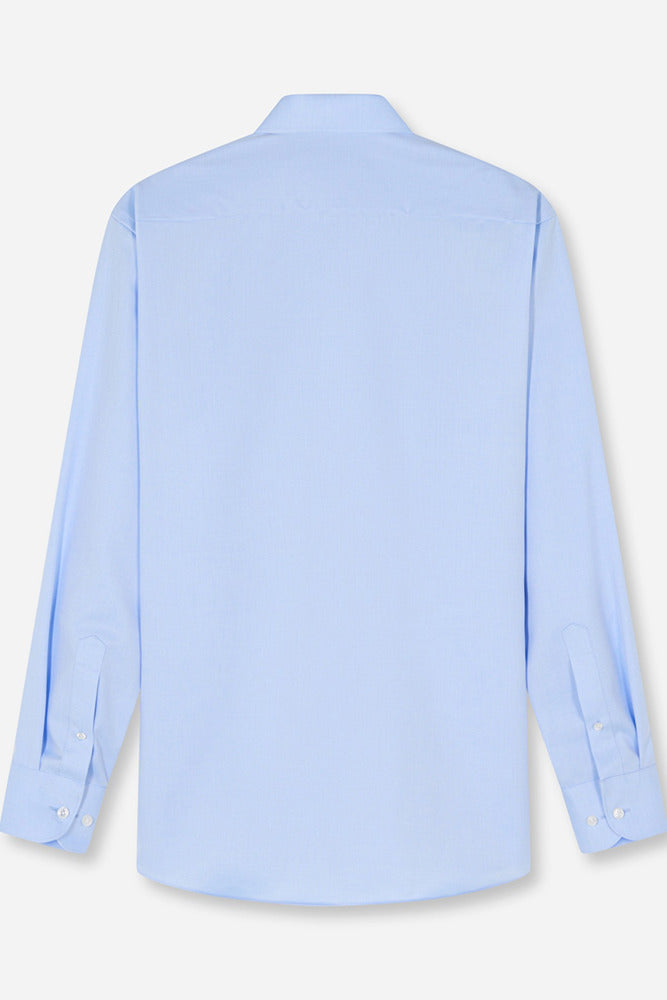 Langærmet covershirt i comfort fit og strygefri kvalitet