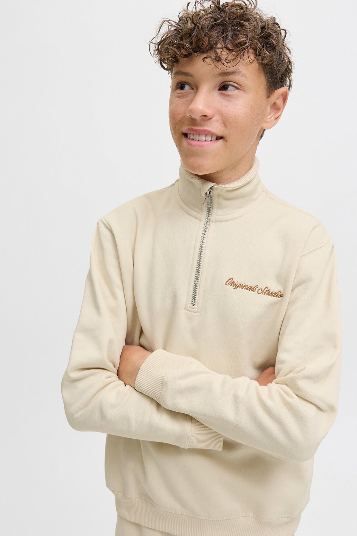 Jack & Jones Junior JORNORREBRO EMB SWEAT HIGH NECK JNR
