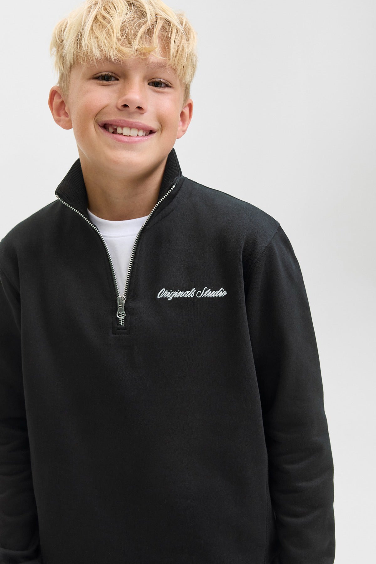 Jack & Jones Junior JORNORREBRO EMB SWEAT HIGH NECK JNR