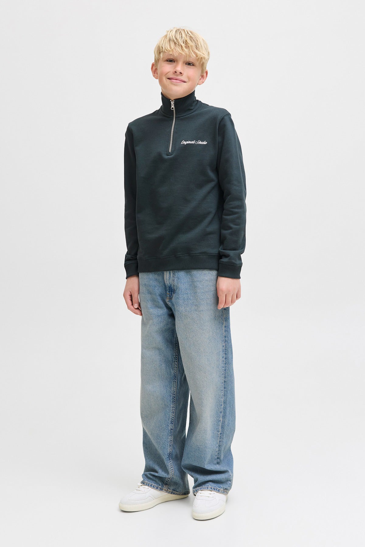 Jack & Jones Junior JORNORREBRO EMB SWEAT HIGH NECK JNR
