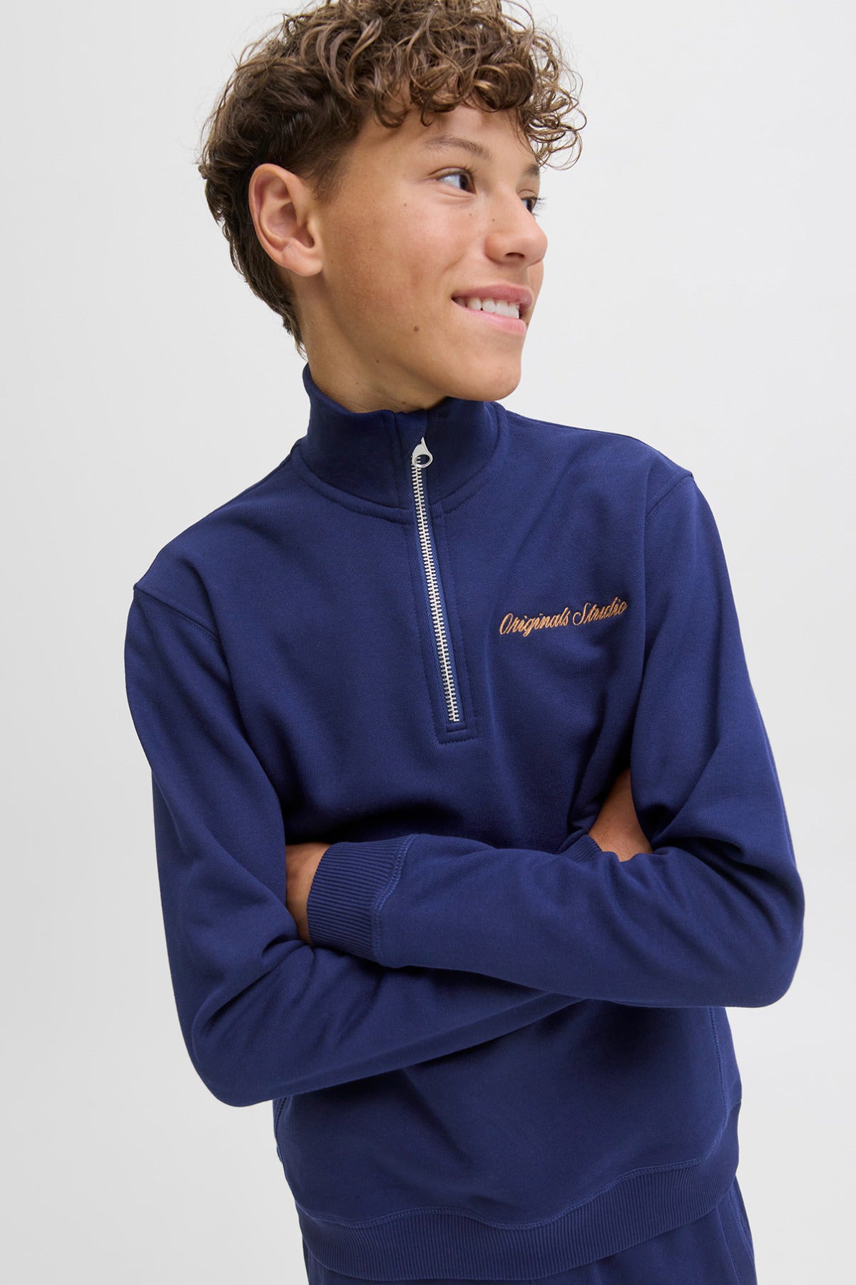 Jack & Jones Junior JORNORREBRO EMB SWEAT HIGH NECK JNR