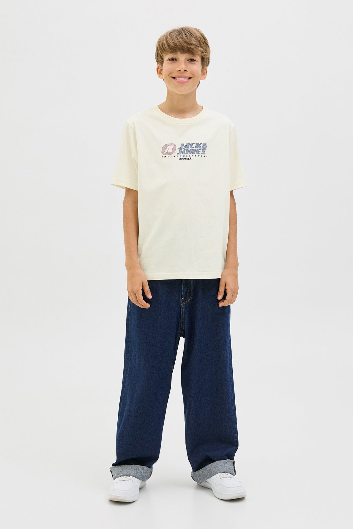 Jack & Jones Junior JCOTIER FRONT PRINT TEE SS CN SN JNR