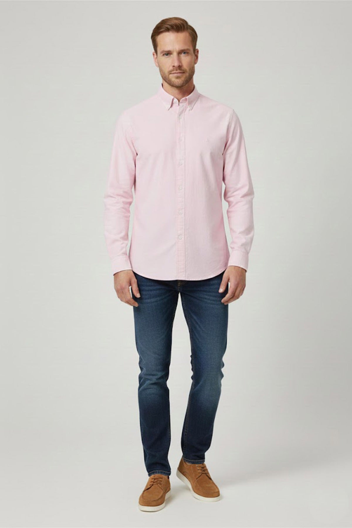 Milan LS - Klassisk langærmet oxford skjorte