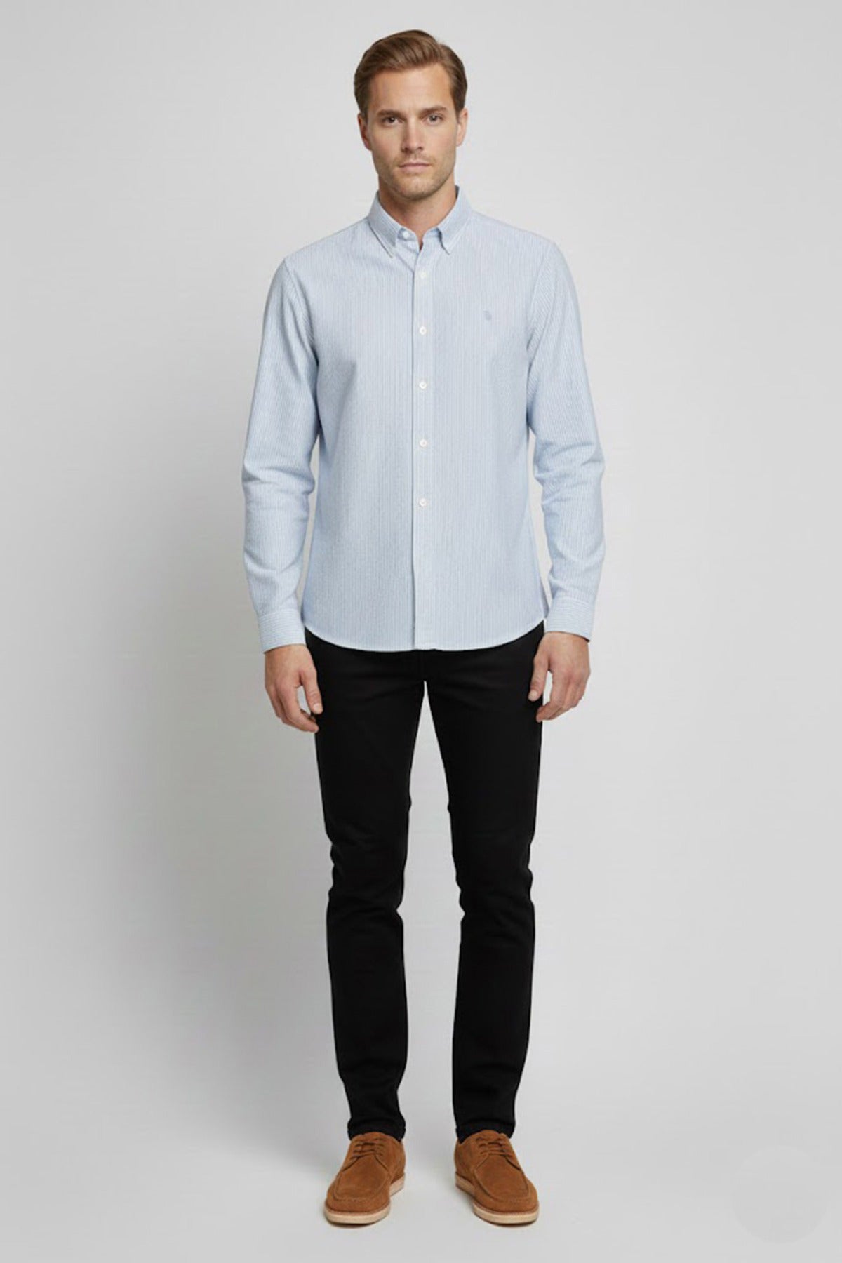 Milan LS - Klassisk langærmet oxford skjorte