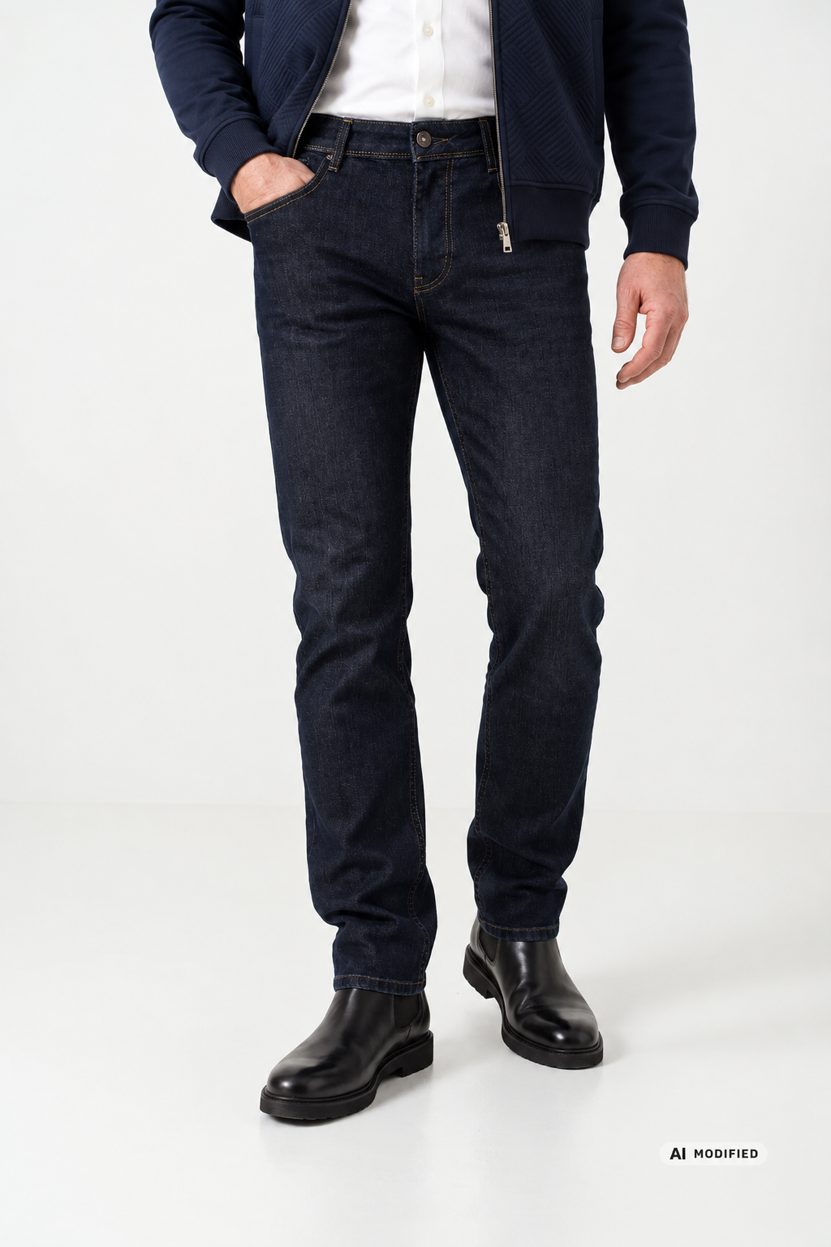 Wesley - Kvalitetsjeans med stræk og tapered pasform