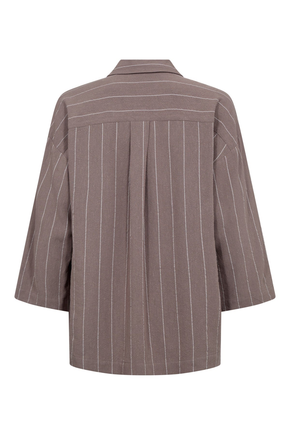 Pernille - Stribet skjorte i hørblanding