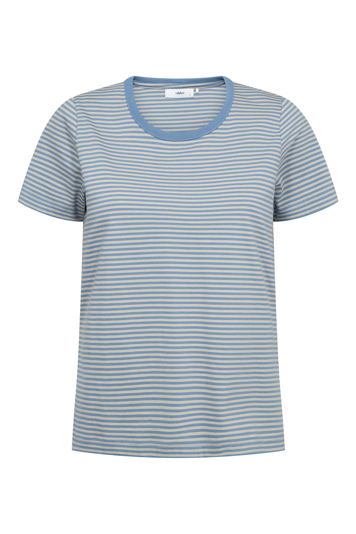 VAKKER Sol - Stribet T-shirt med korte ærmer