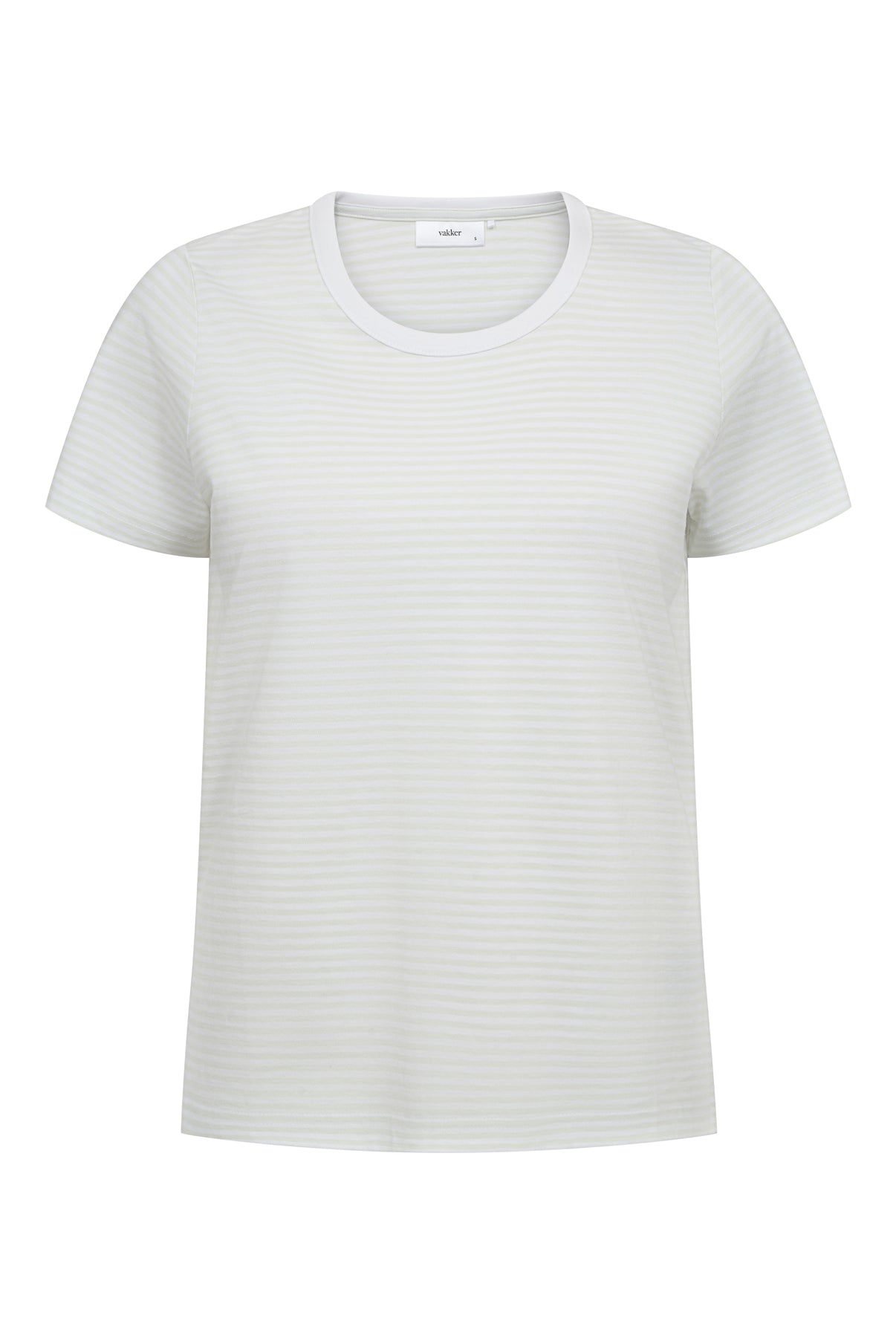VAKKER Sol - Stribet T-shirt med korte ærmer