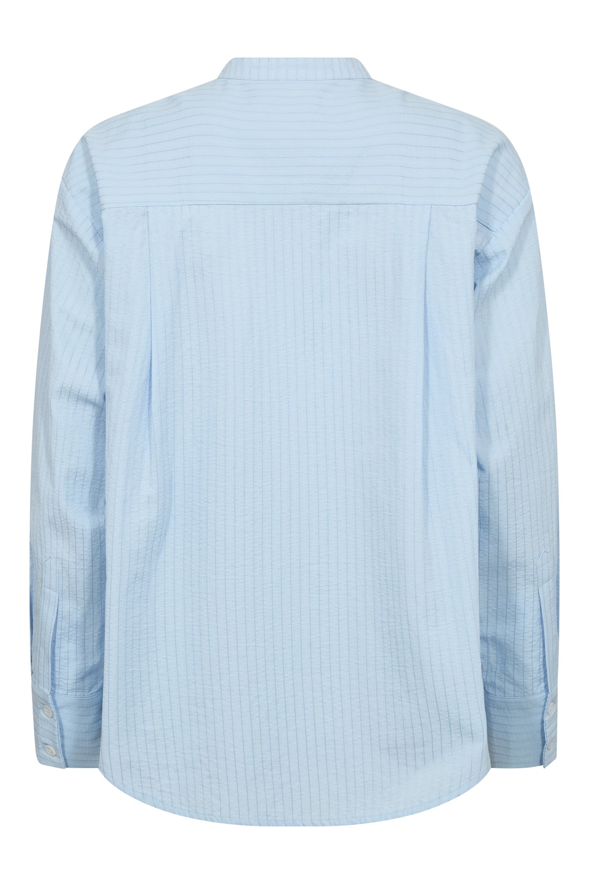 Halli - Stribet skjorte med kinakrave