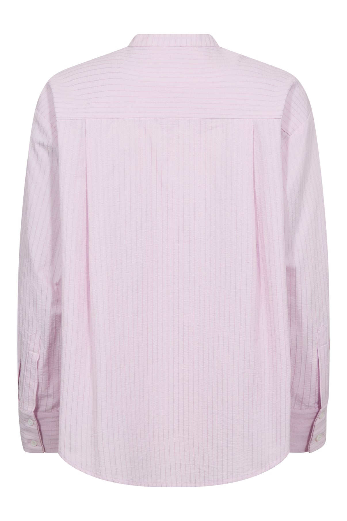 Halli - Stribet skjorte med kinakrave