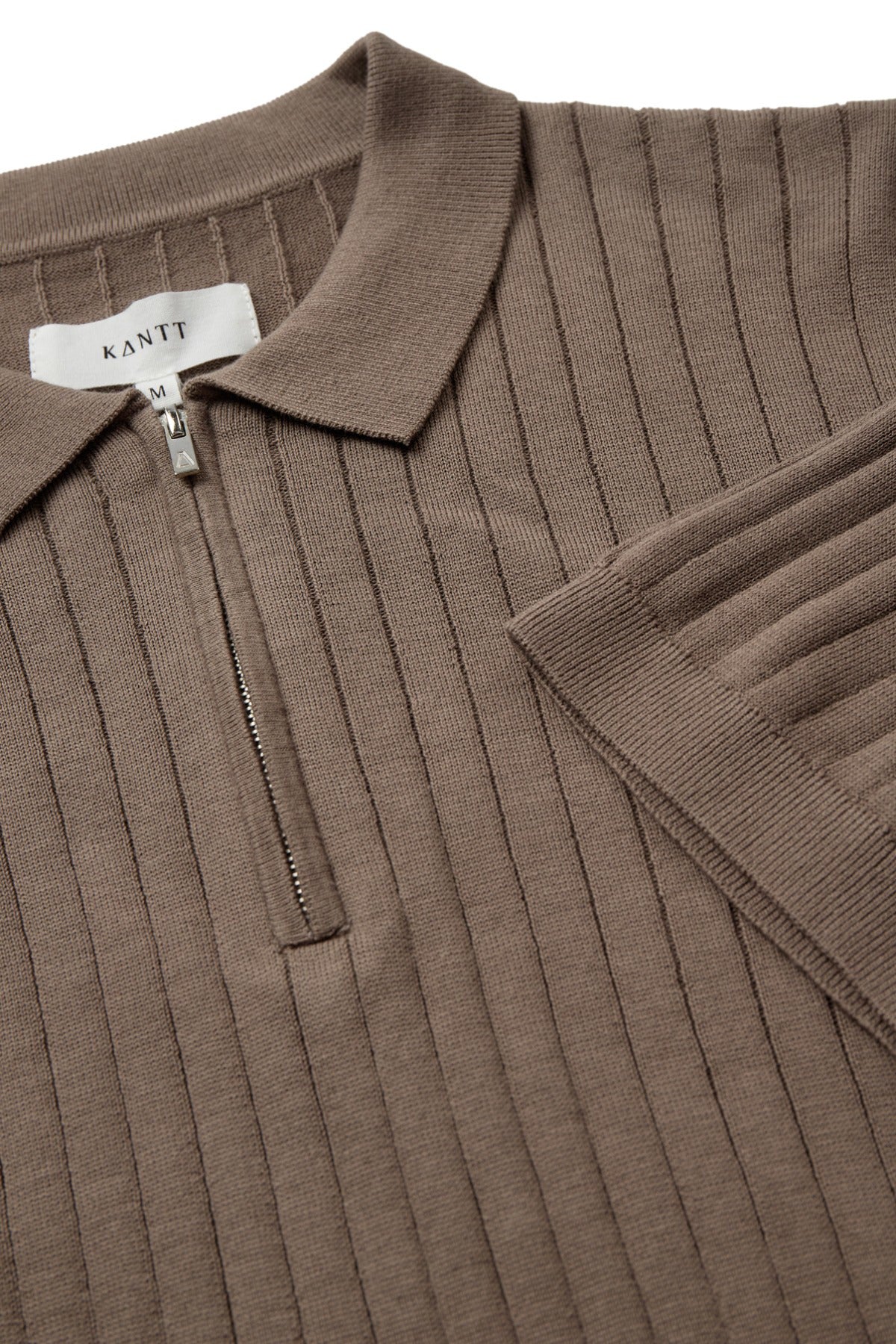 Niels SS - Kortærmet strik polo med lynlås