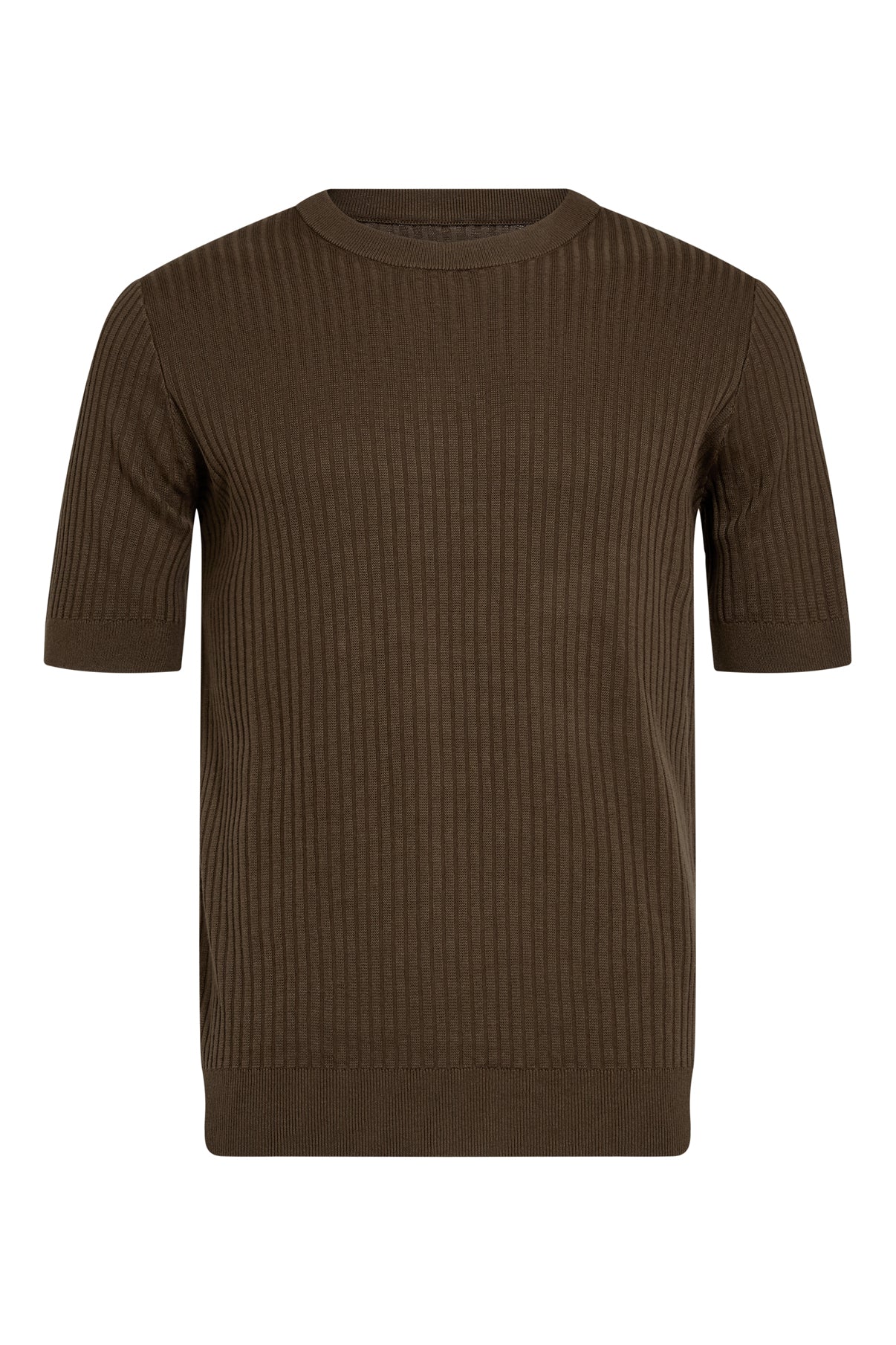 Poul SS - Kortærmet strik med ribstruktur