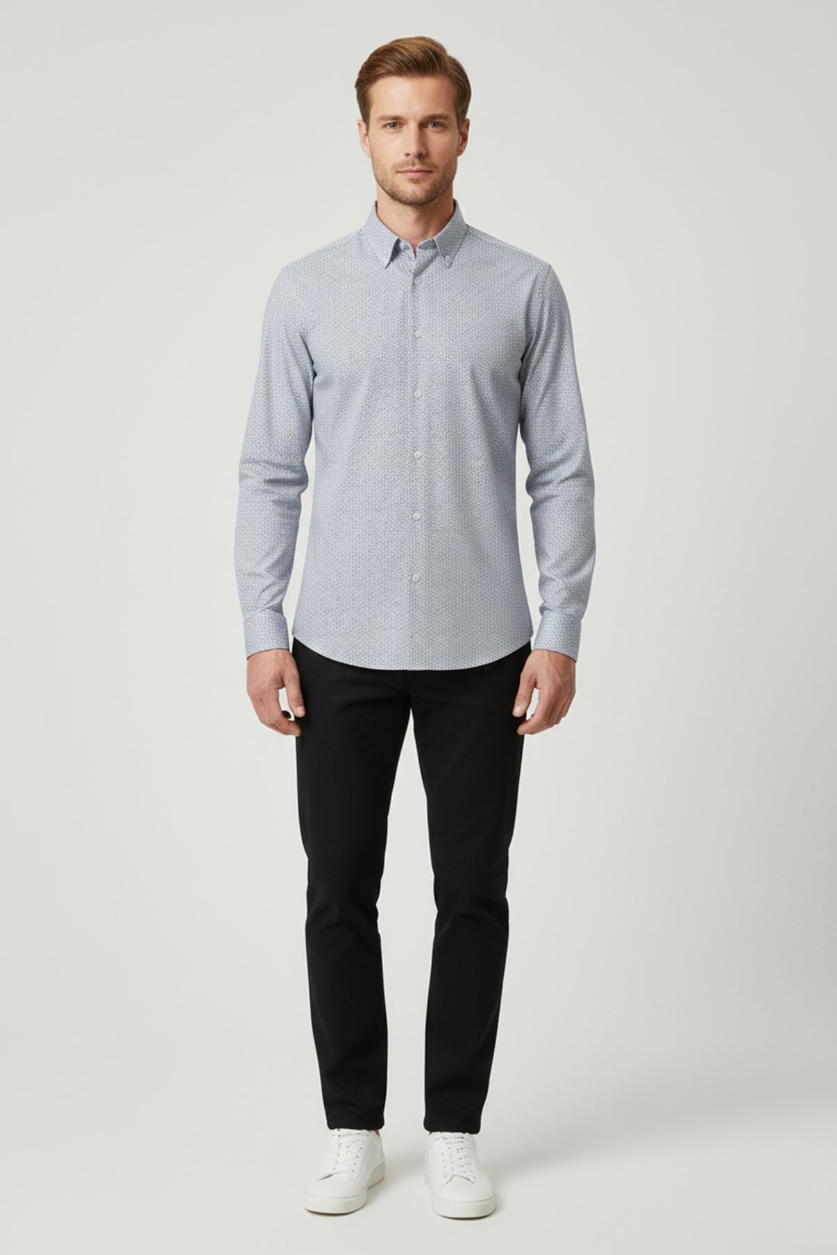 Ravi LS - Langærmet jersey skjorte med ultra stretch