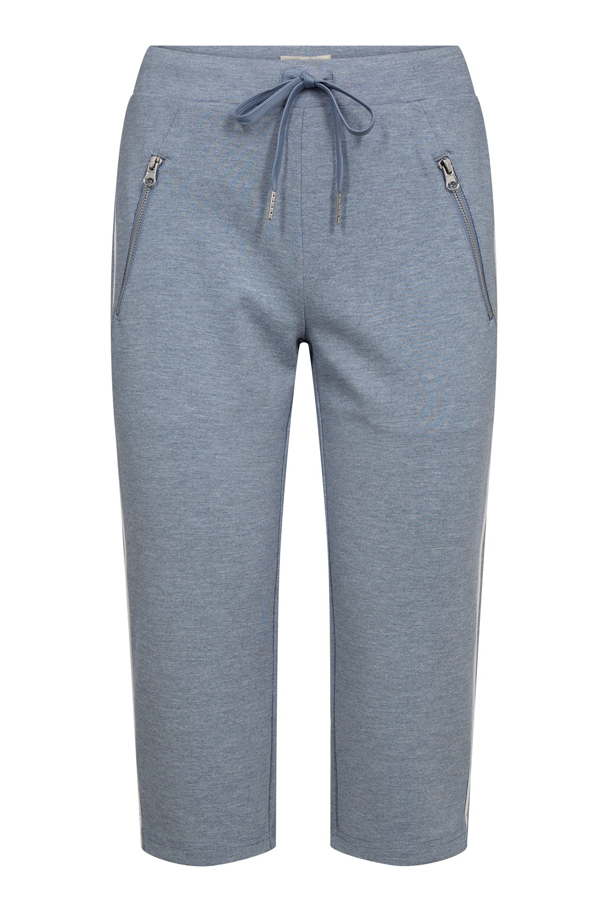 Carna - Strækbare capribukser med bindebånd