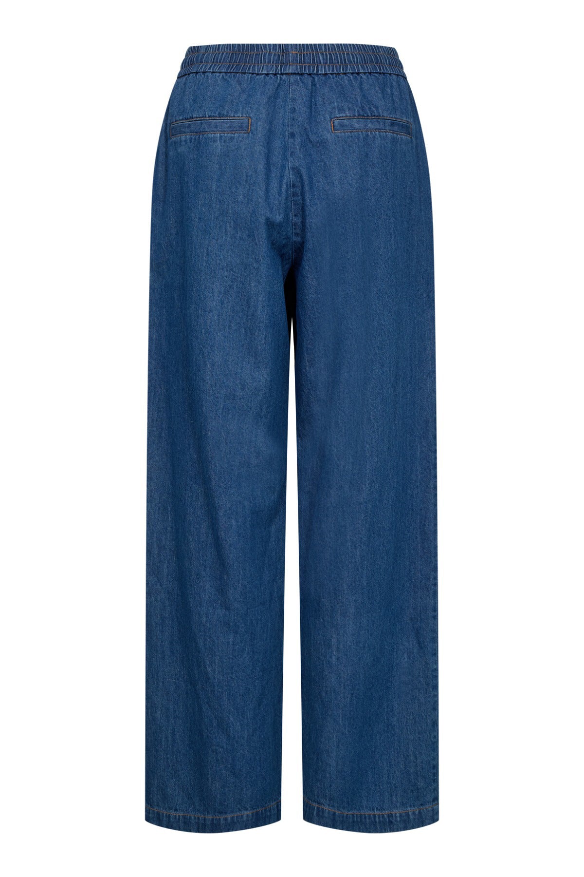 Adda - Denim bukser med lige ben og lommer