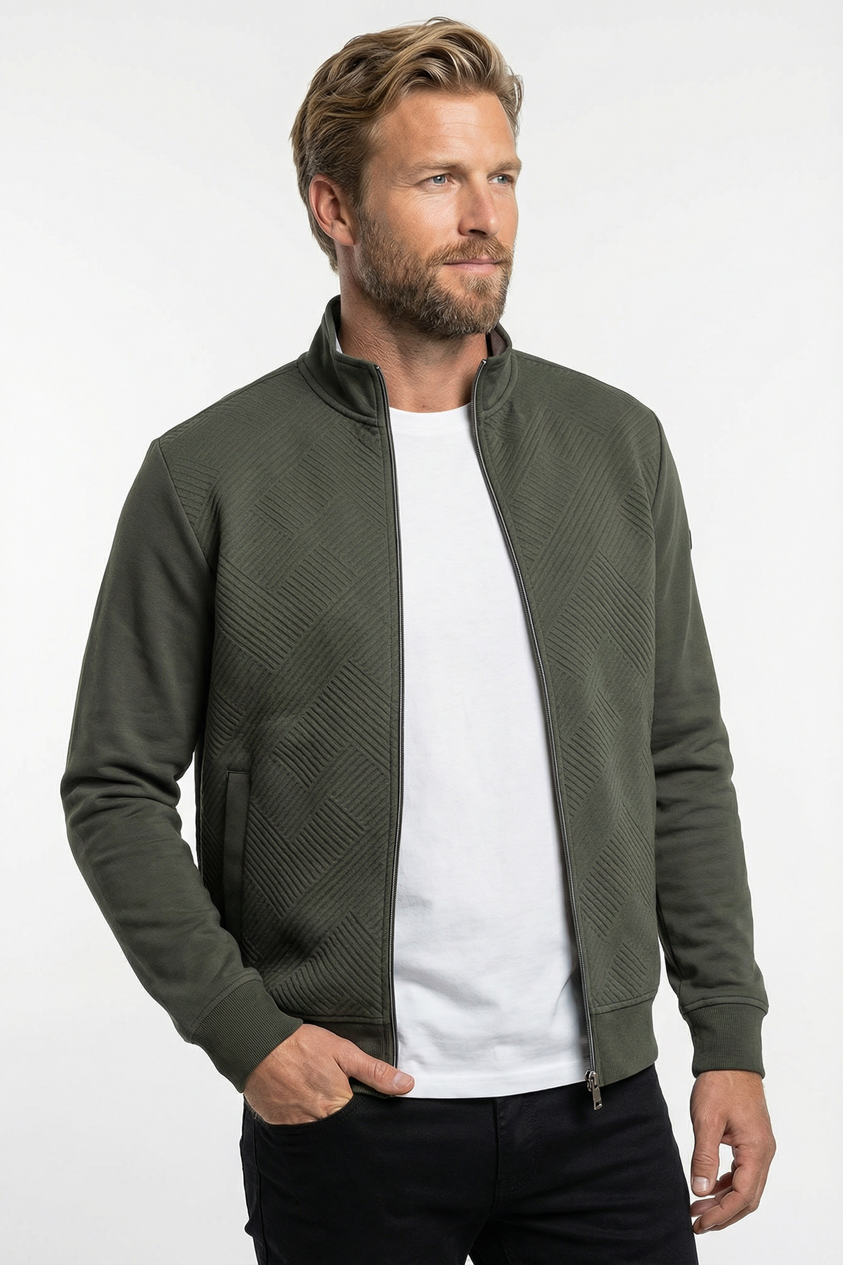 Planet - Cardigan i struktureret materiale