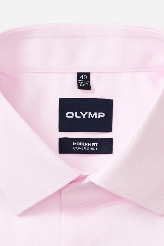 Langærmet covershirt i modern fit og strygefri kvalitet