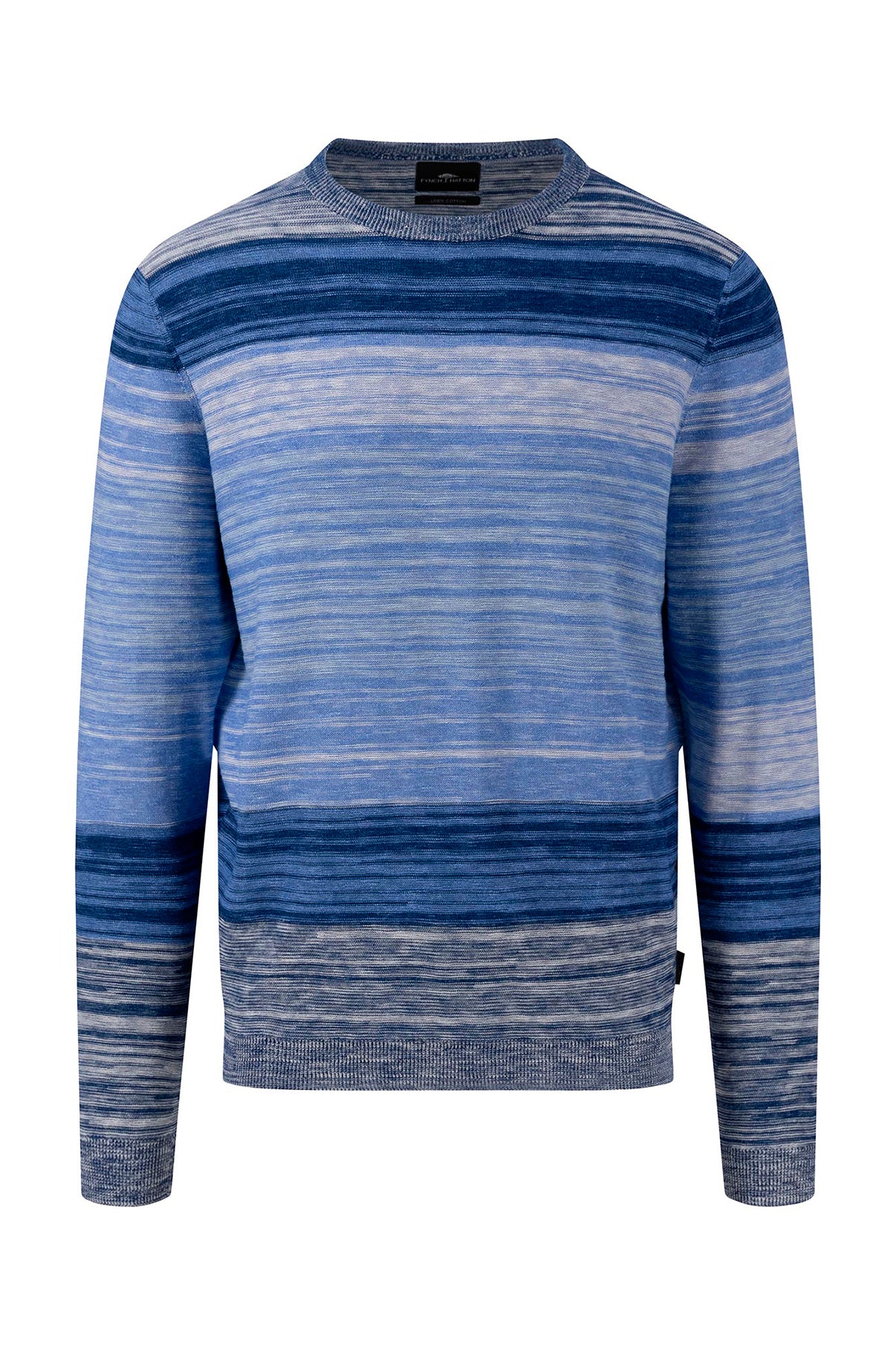 FYNCH-HATTON Pullover O-Neck Linen Stripe