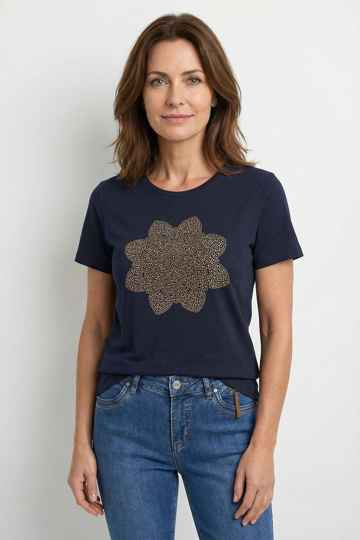 Ida - T-shirt i bomuld med detalje