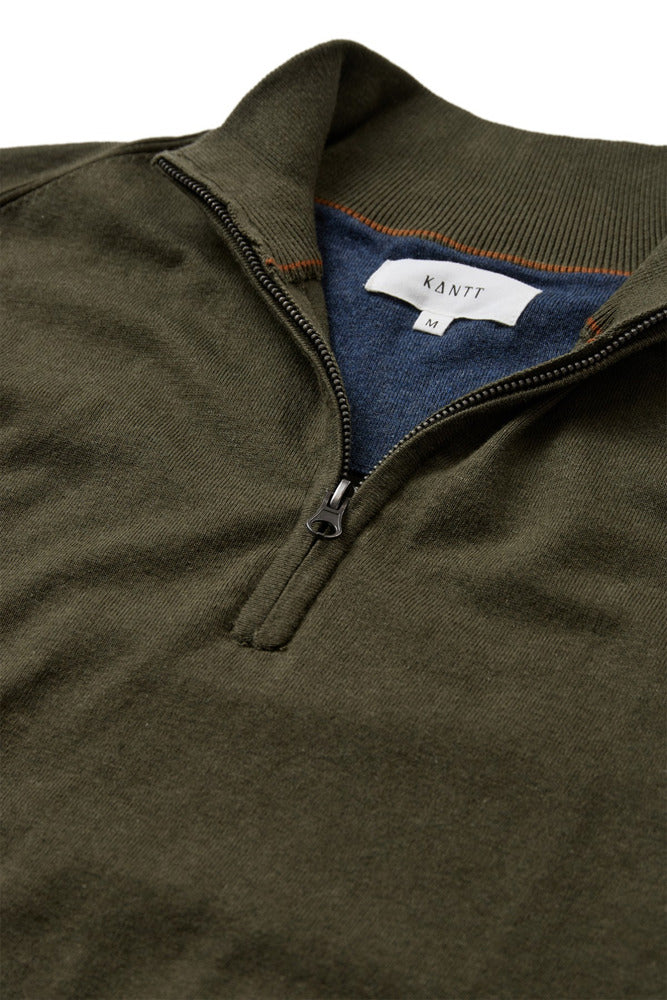 Lasso - Half zip striktrøje med høj hals