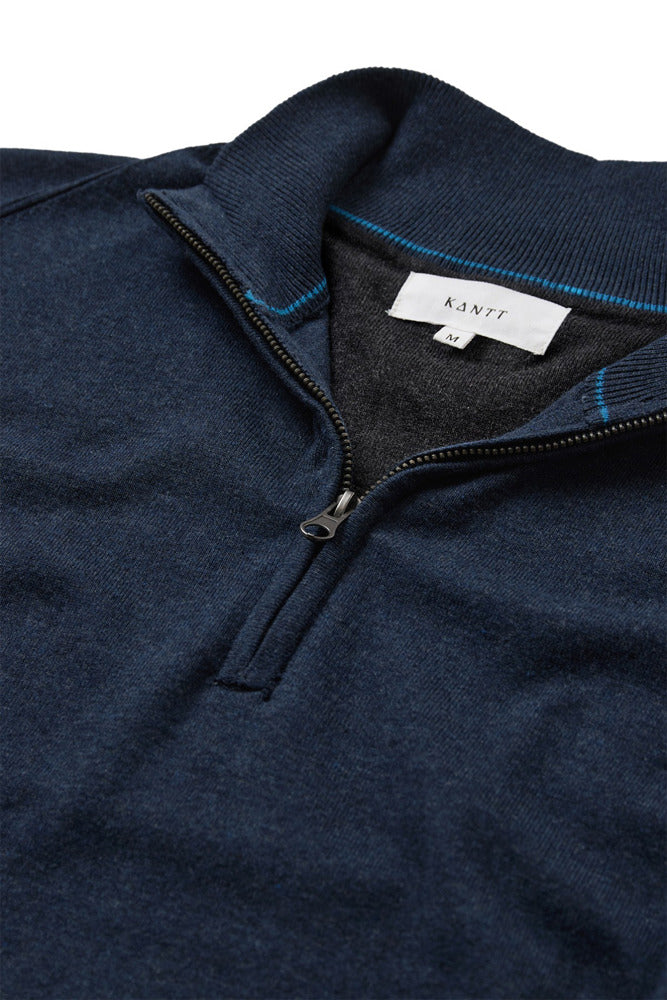 Lasso - Half zip striktrøje med høj hals