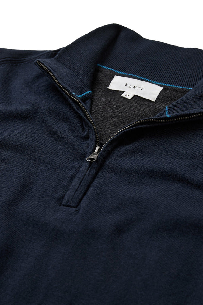 Lasso - Half zip striktrøje med høj hals