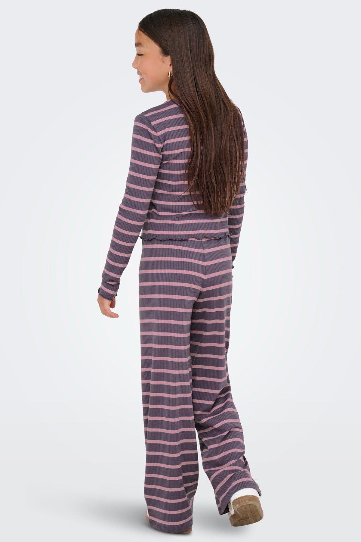 KIDS ONLY KOGALLY STRIPED L/S O-NECK TOP JRS