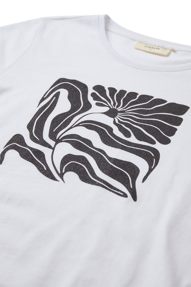 Faith - T-shirt med printdetalje