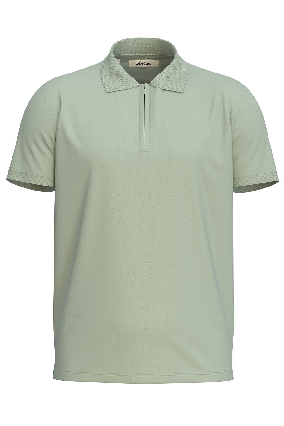 SELECTED HOMME SLHFAVE ZIP SS POLO NOOS