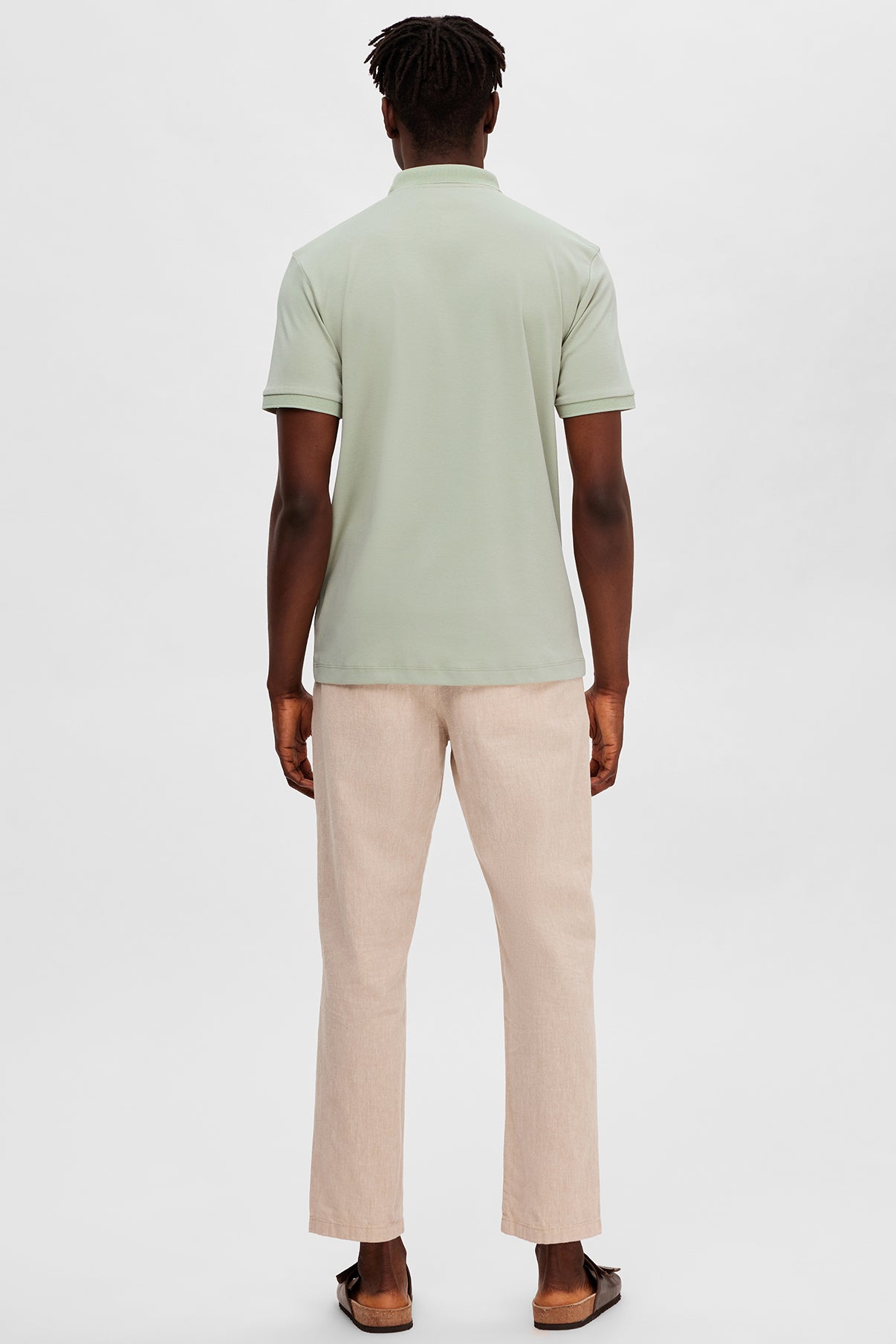 SELECTED HOMME SLHFAVE ZIP SS POLO NOOS