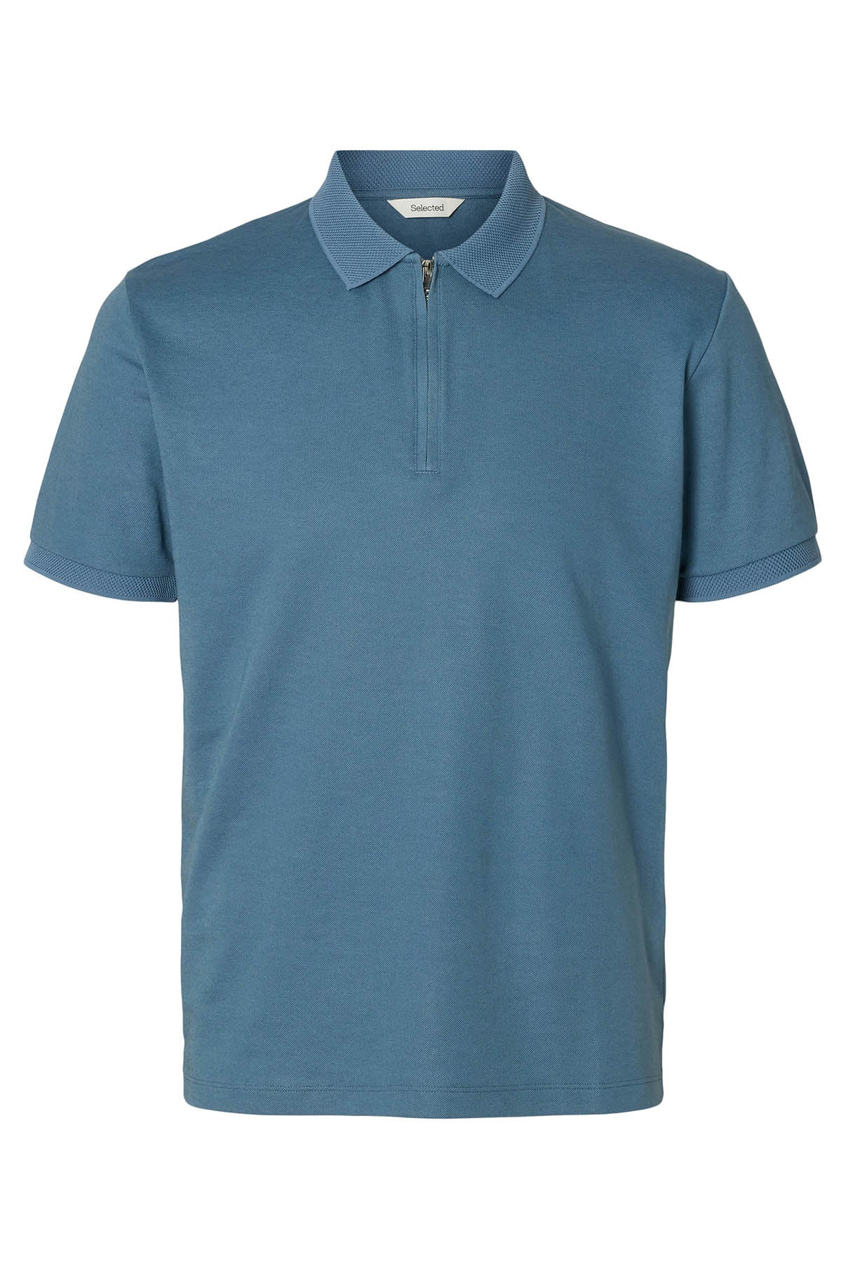 SELECTED HOMME SLHFAVE ZIP SS POLO NOOS