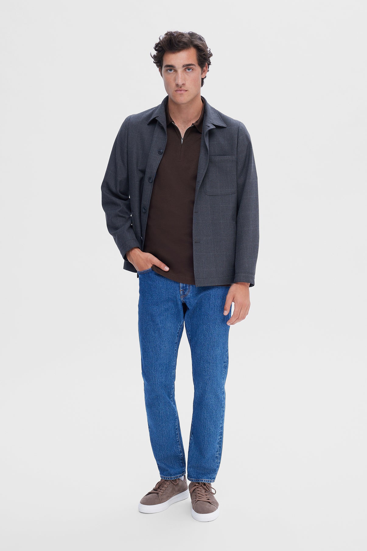 SELECTED HOMME SLHFAVE ZIP SS POLO NOOS