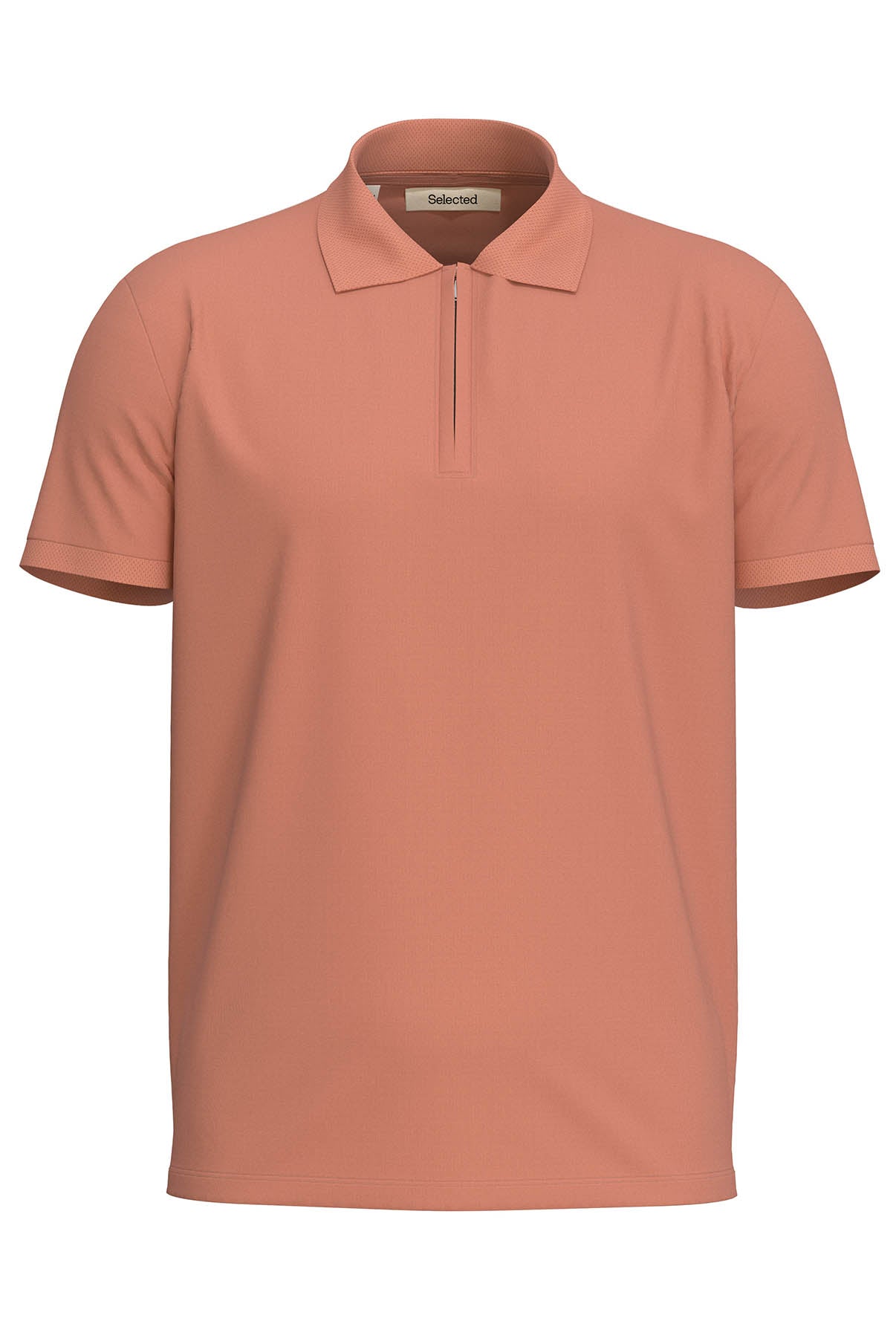 SELECTED HOMME SLHFAVE ZIP SS POLO NOOS