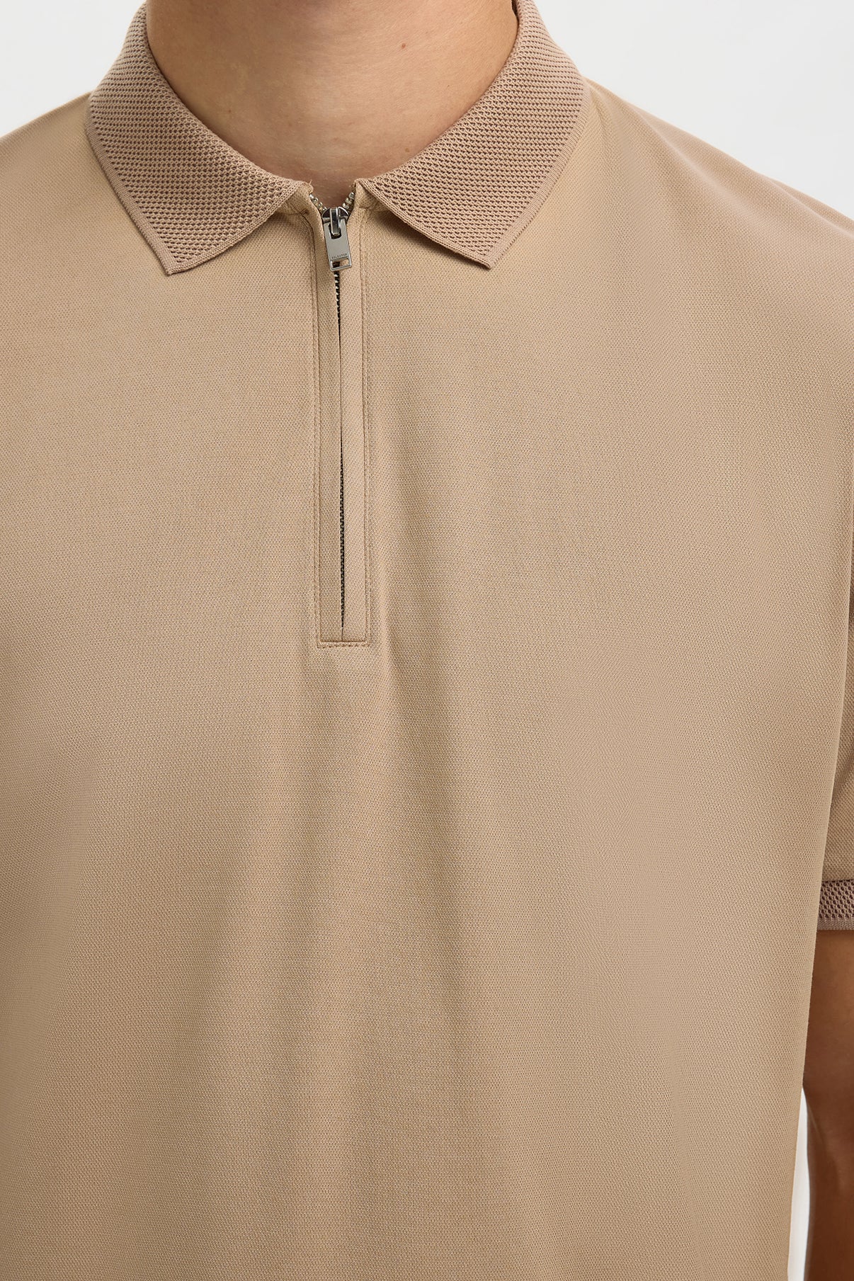 SELECTED HOMME SLHFAVE ZIP SS POLO NOOS