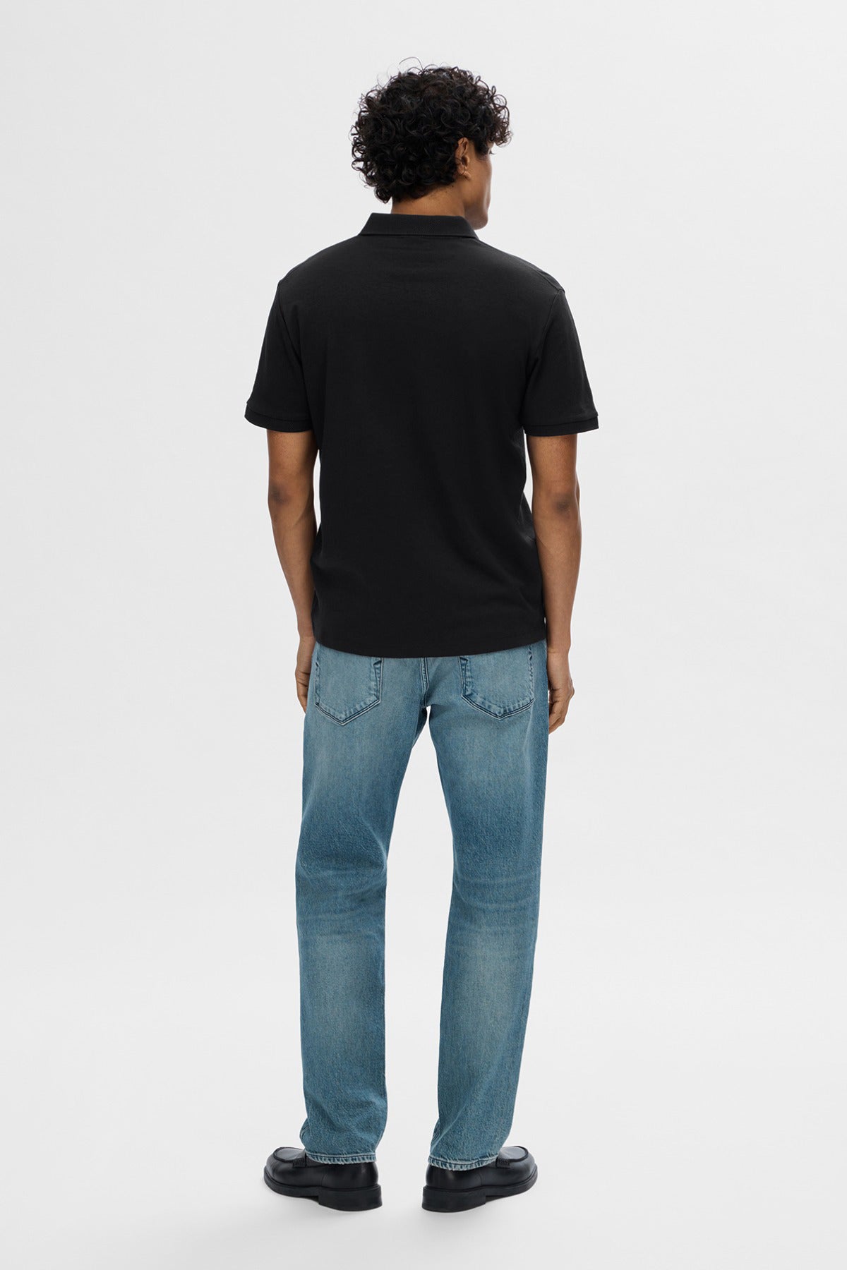 SELECTED HOMME SLHFAVE ZIP SS POLO NOOS