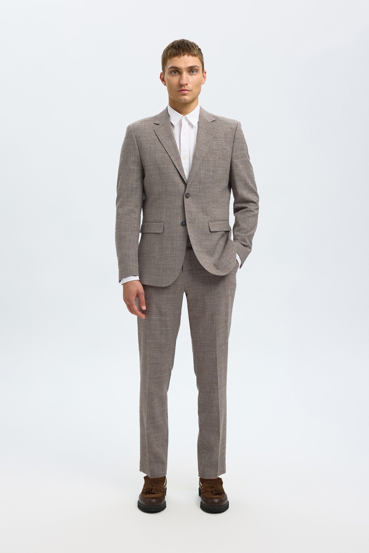 SELECTED HOMME SLHSLIM-OASIS LINEN BLZ NOOS