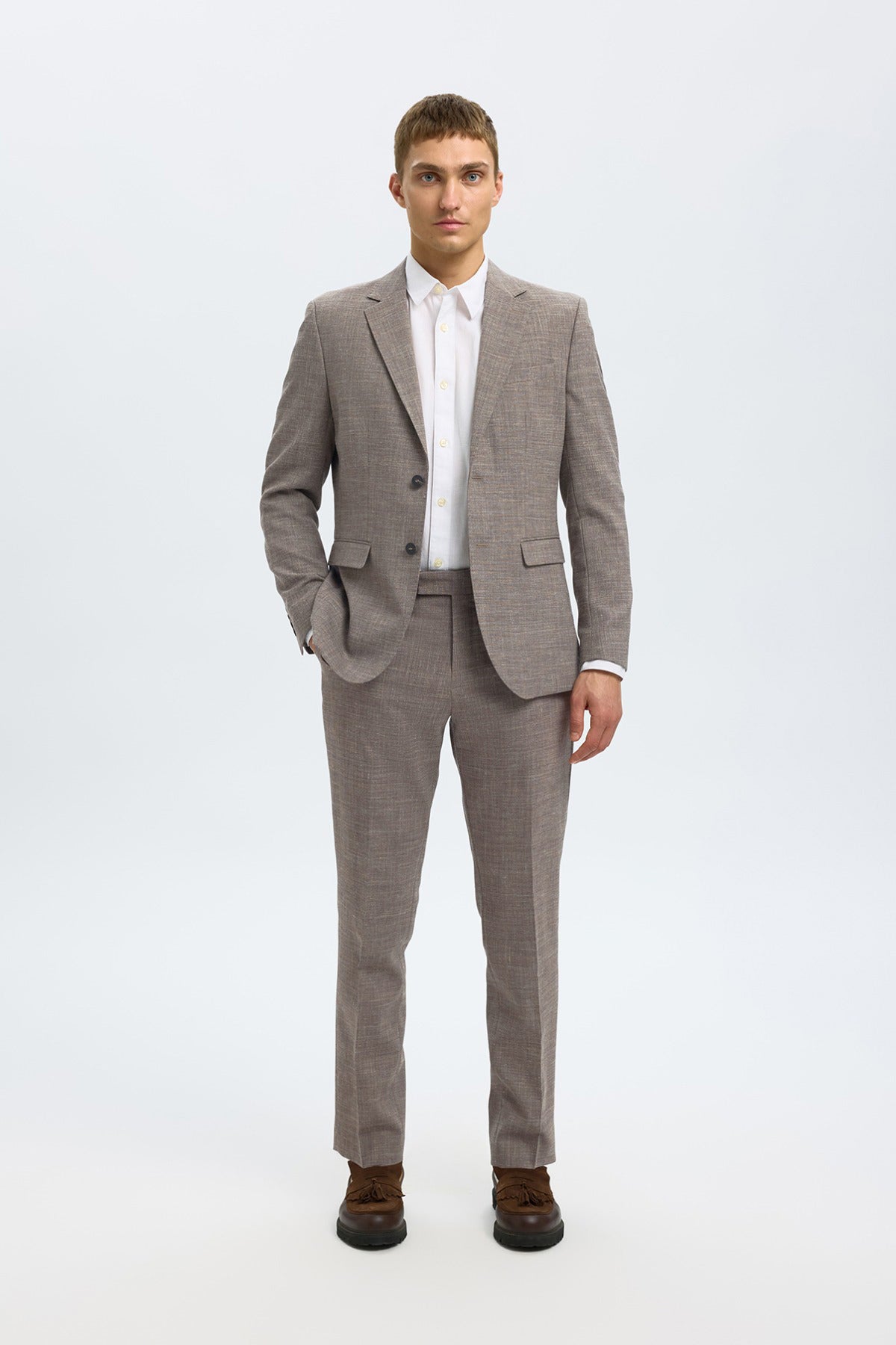 SELECTED HOMME SLHSLIM-OASIS LINEN BLZ NOOS