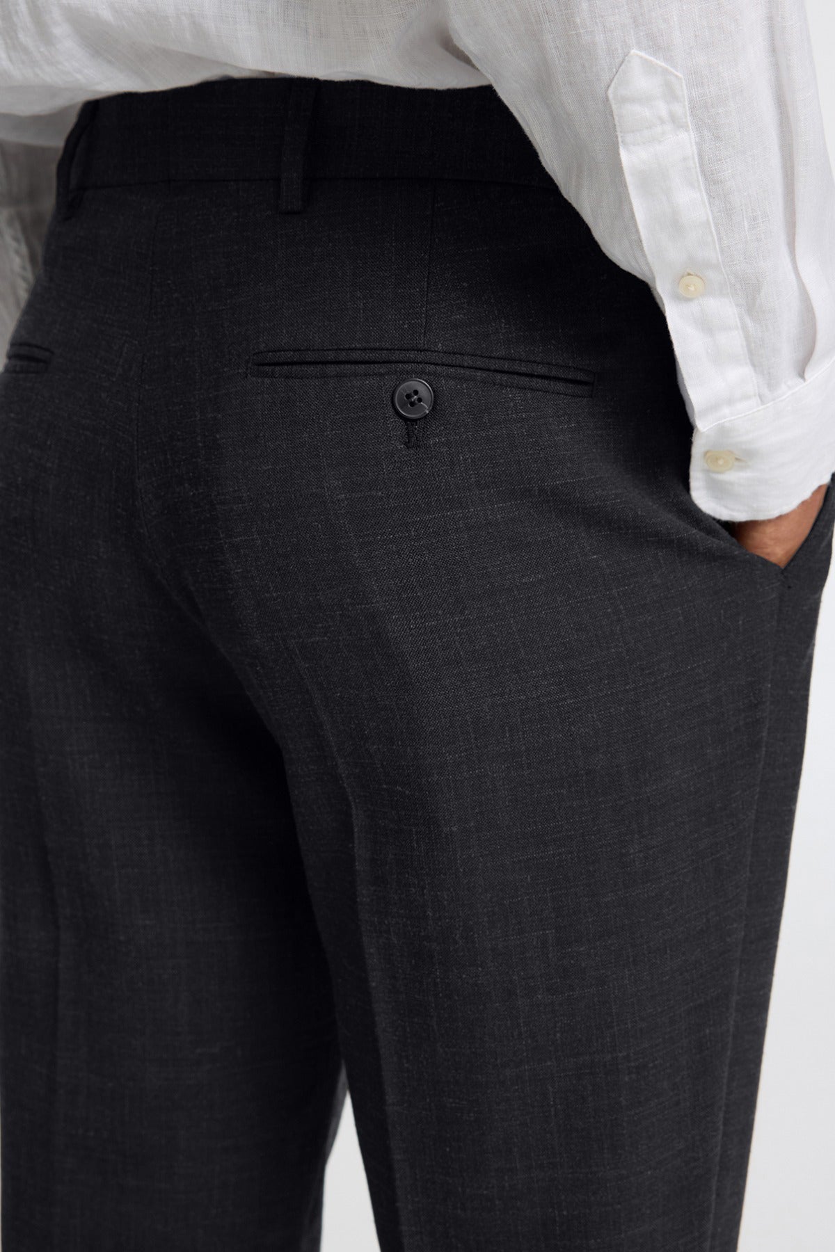 SELECTED HOMME SLHSLIM-OASIS LINEN TRS NOOS