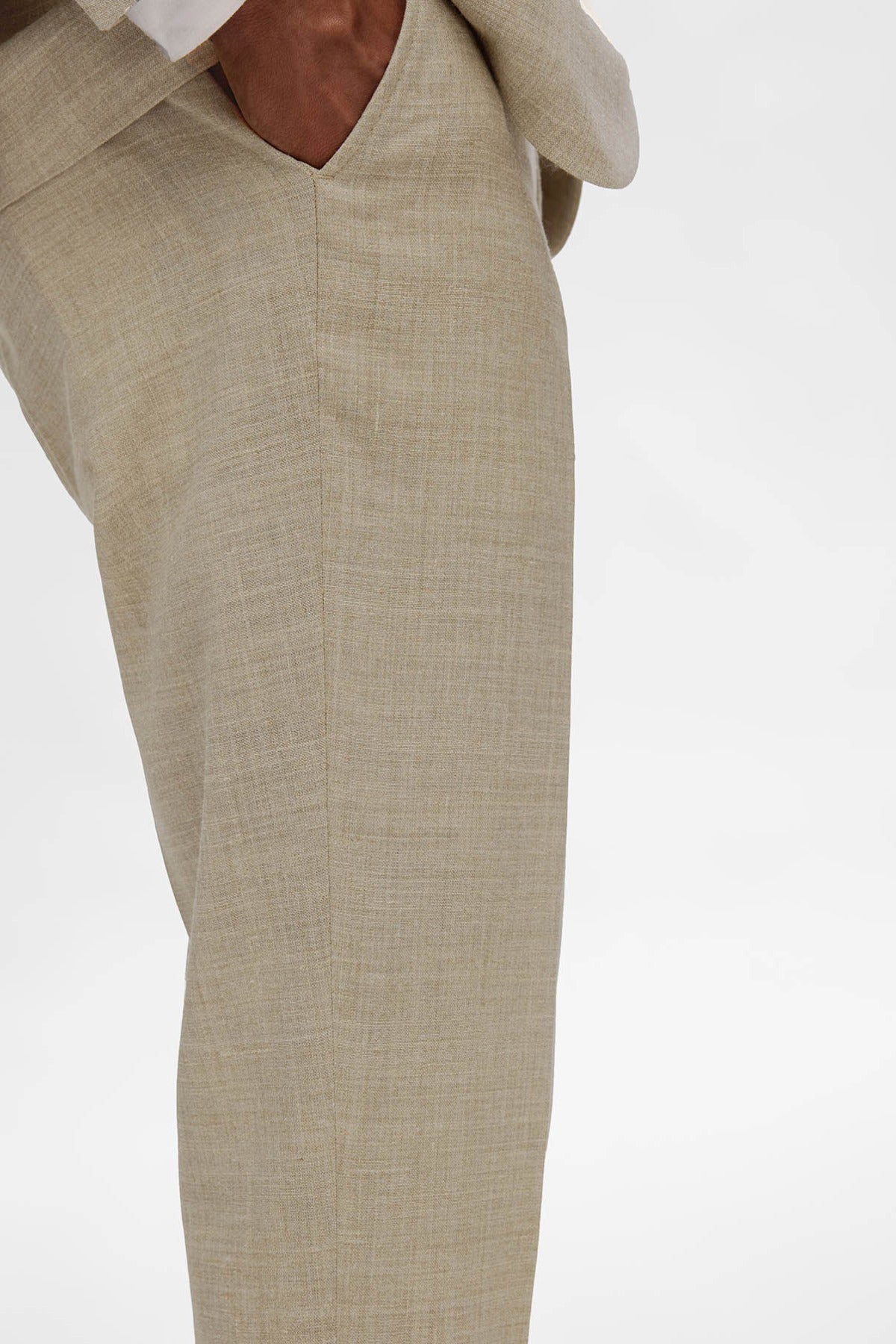SELECTED HOMME SLHSLIM-OASIS LINEN TRS NOOS