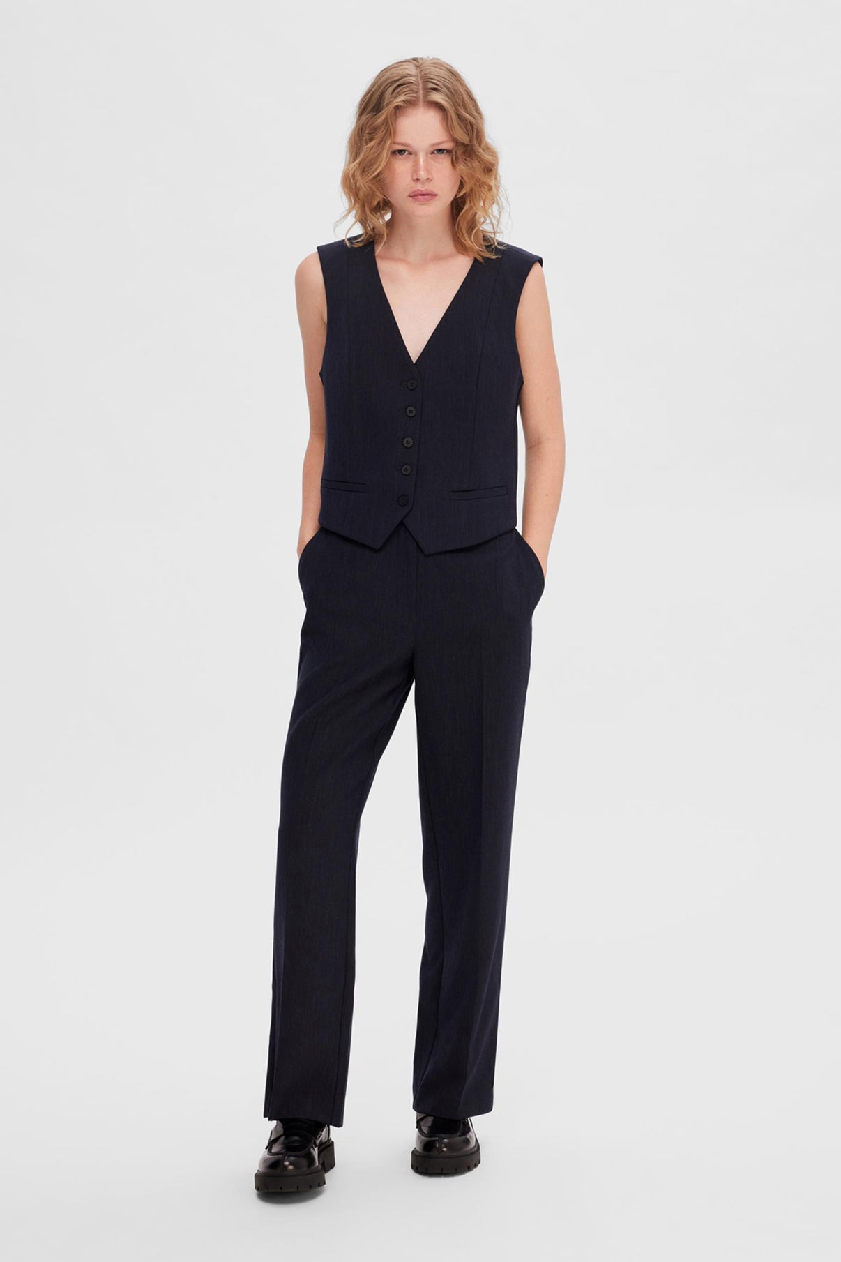 Selected Femme Buks Rita Mid waist Wide